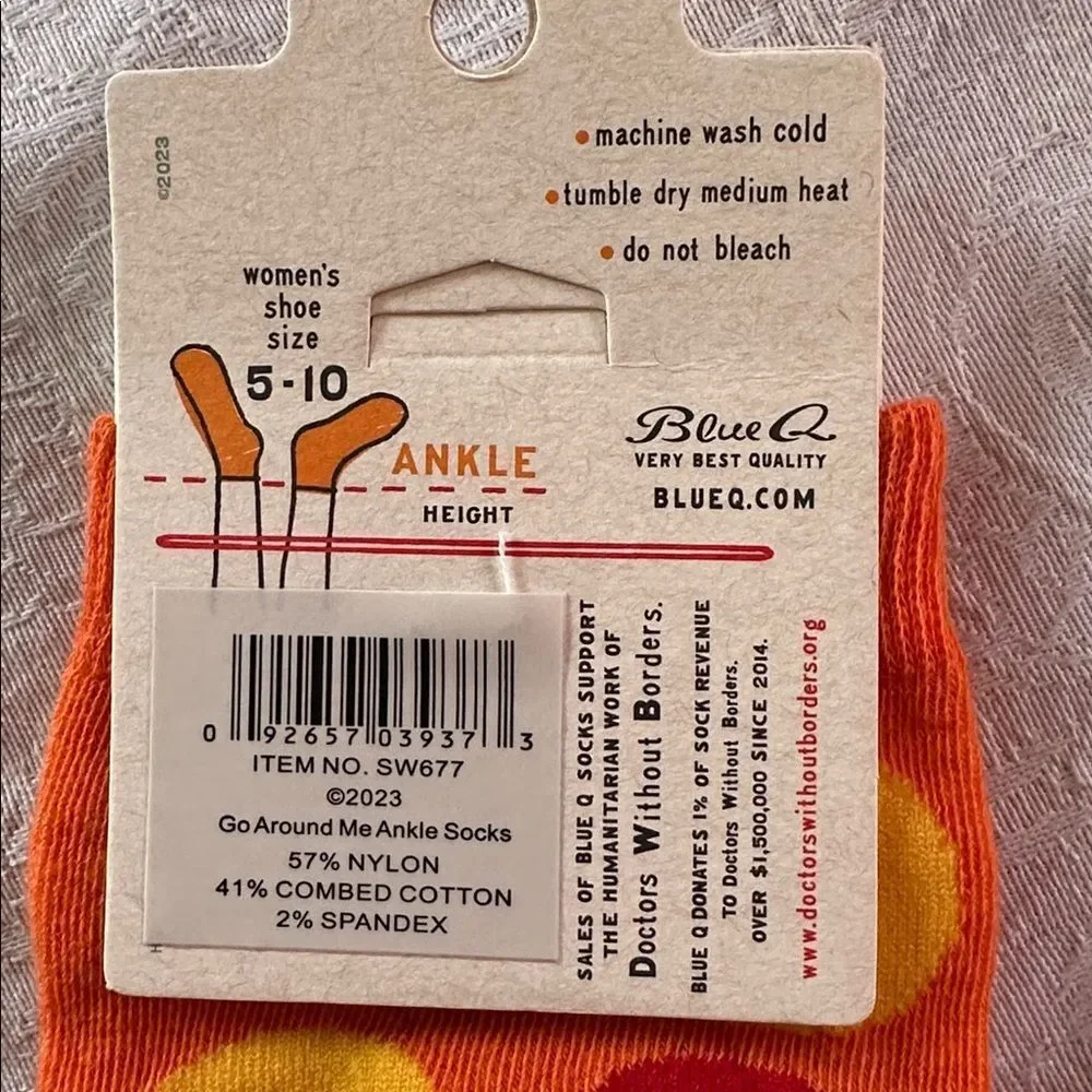 Blue Q Womens Cotton Ankle Socks Go Around Me